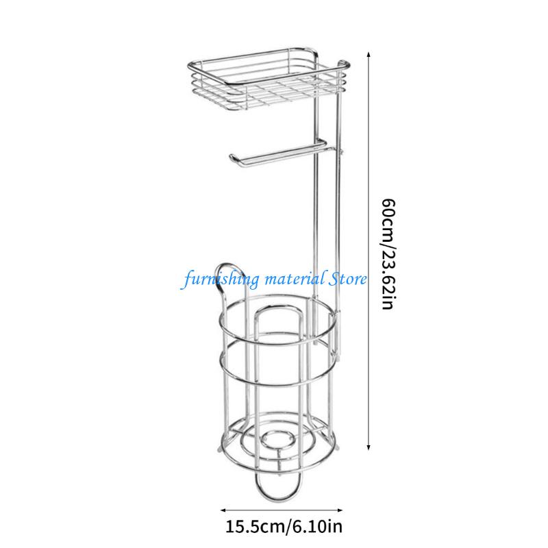 Y5GD Upgrades Eisen Toilettenpapierhalter Freistehender Toilettenpapierständer Einfaches Design Taschentuchständer Perfekt für Kleine Badezimmer