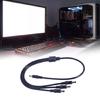 1 Male to 3 Male Way Splitter Connectors Cable for CCTV LED Light Bar 5.5x2.1m