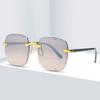 Fashion Rimless Women Gradient Sunglasses New  Brand Designer Sun Glasses Vintage Shades Female Pink Eyewear Gafas De Sol