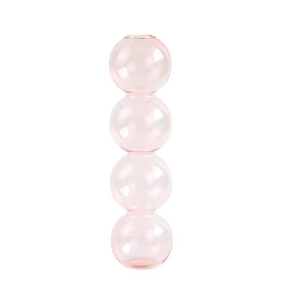 Romantic Glass Vase Modern Creative Hydroponic Flower Pot Funny Simple Spherical Flower Vase Dining Room