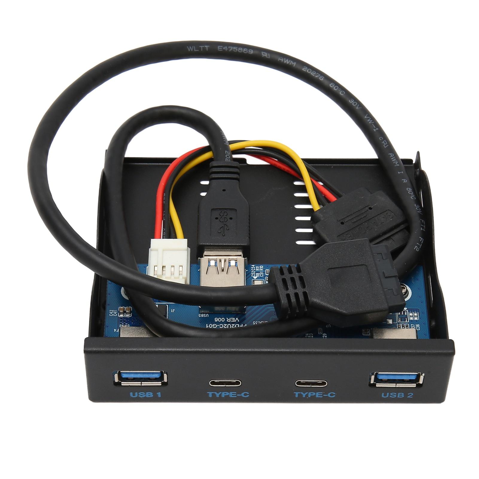 

USB 3.2 концентратор на передней панели 6 портов 5 Гбит/с высокоскоростной Plug and Play Стабильная передняя панель дисковода для