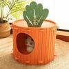 Soft & Durable Carrot Cat Nest Wear-resistant Cat Hideaway Cave Pet Cave House  All Season