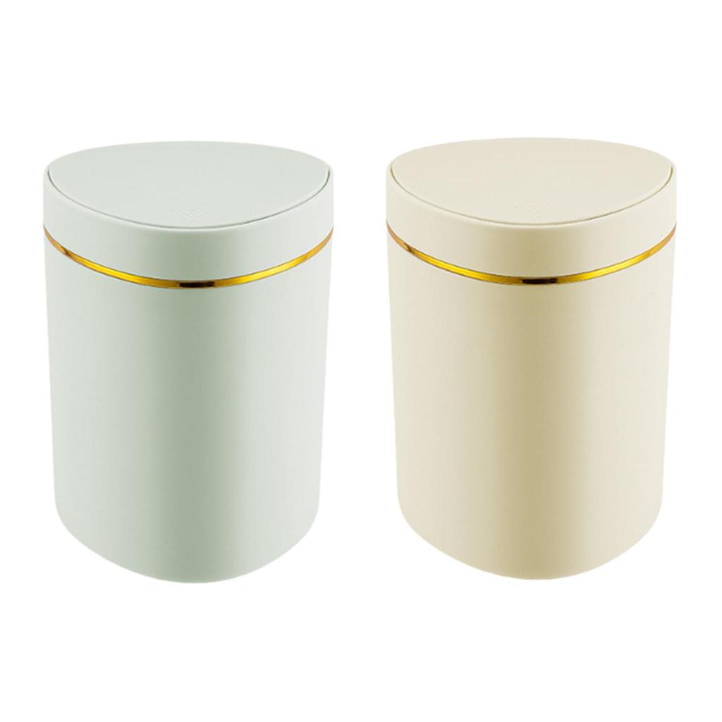 Small Desktop Trash Can Cute Storage Bucket Small Desk Organizer Mini Garbage Bin for Office Countertop Tabletop Vanity Kitchen