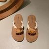Cartoon black KT cat flip-flops female summer wear non-slip beach casual toe cool slippers student