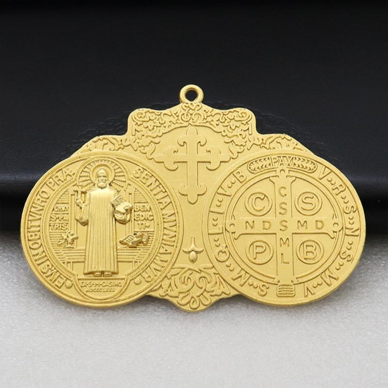 Vintage Christian Crosses Keychain Pendant Metal Antiqued Hanging Ornament Charm for Handbag Backpack Decoration