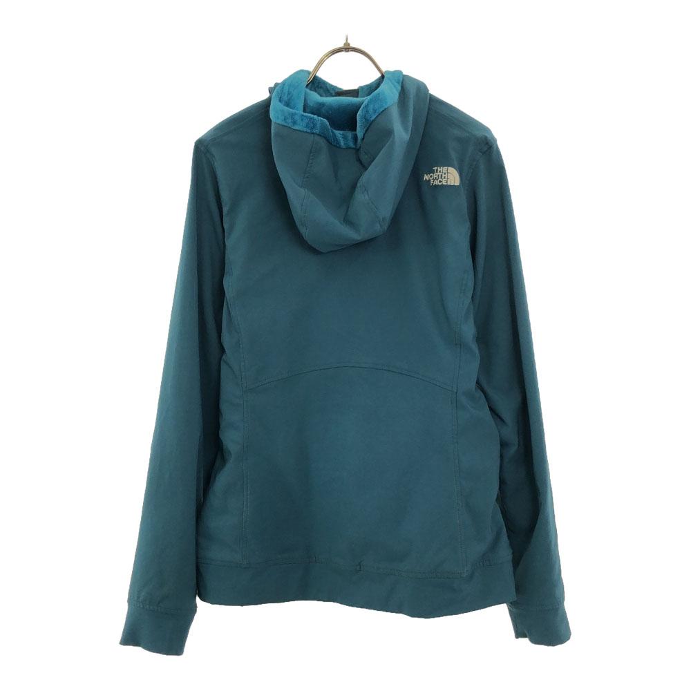 THE NORTH FACE Long sleeve Outdoor jacket M blue Fleece-lined hood Women Used