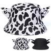 Horn Bucket Hat Korean Version Versatile Fashion Cute Cow Pattern Student Pot Hat