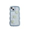 Applicable To Apple 17 Mobile Phone Case, Epoxy Glitter 16 Wavy Butterfly iPhone15 Anti-drop 14 Transparent Protective Case