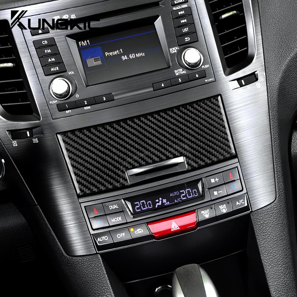 Carbon Fiber Style Interior Sticker for Subaru Legacy Outback 2010 2011 2012 2013 2014 LHD RHD Interior Panel