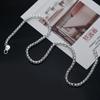 45-60cm 4MM Round Box Chain   Copper Necklaces for Men Woman Boy Fashion Jewelry Party Christmas Gifts