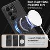 Shockproof Magnetic Leather Phone Case For Samsung Galaxy S26 Plus Ultra Invisible Fold Magsafe 360° Rotating Bracket Cover