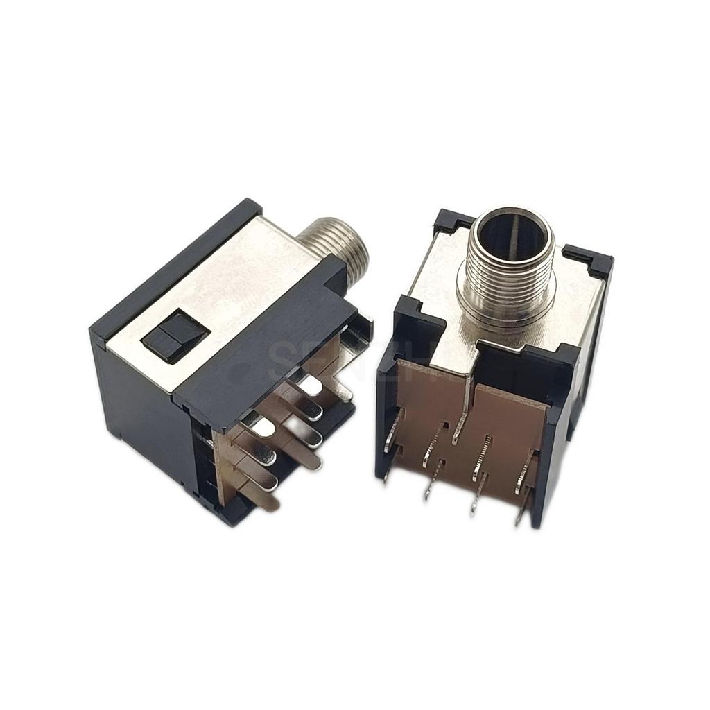 6.35mm Stereo Audio/Video Microphone Jack PJ-205A-9P, 9-Pin Socket