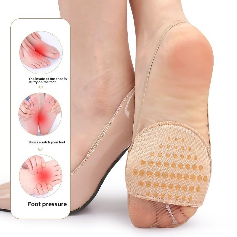 Front Pocket Socks Stockings Summer Suspender Invisible Thin Half Pad High Heels Soft Anti-wear Dispensing Anti-slip Half Socks