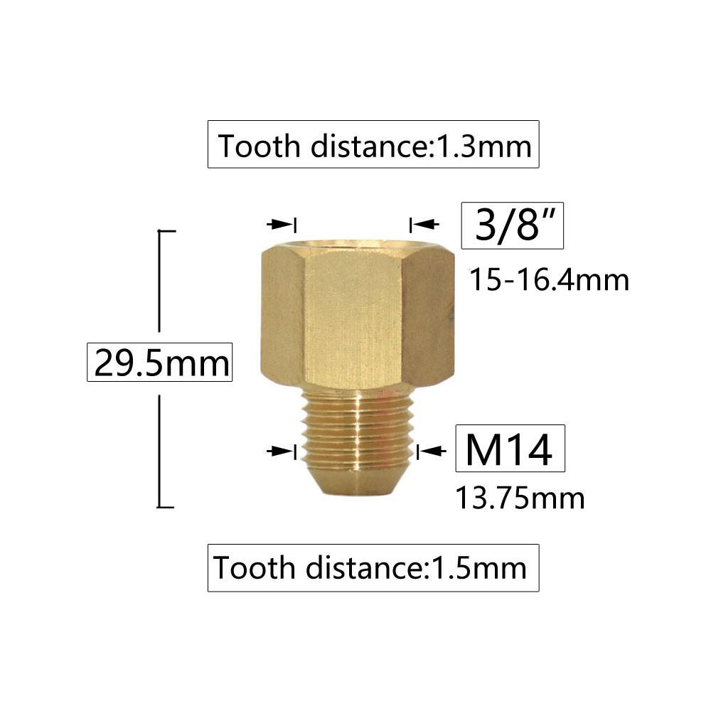 Brass 3/8 1/2 3/4" To M14 M18 M22 Male Female Thread Connector Cleaning Machine Faucet Bathroom Kitchen Copper Fittings