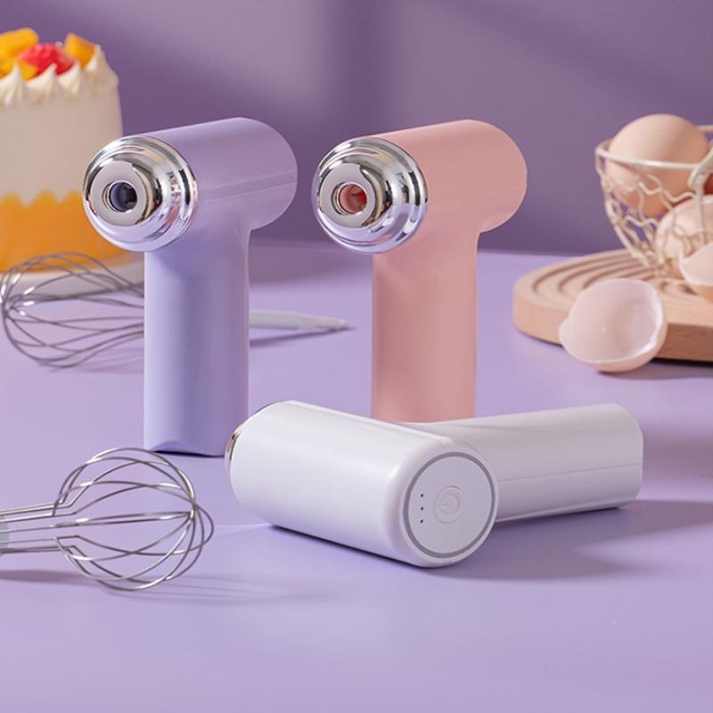 Rechargeable Handheld Electric Egg Beater Wireless Hand Mixer For Baking Cake Cream Whisk Kitchen Cooking Tool