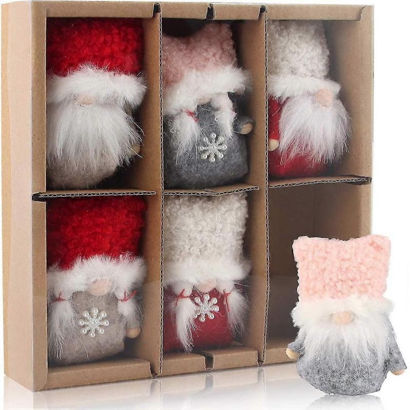 

6 Pieces Gnome Christmas, Christmas Decorations, Plush Christmas Dolls, Faceless Christmas Dolls