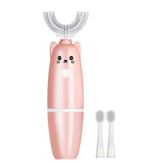 Kaufe Lustige automatische Zahnbrste, wechselbarer Brstenkopf,  niederfrequente Vibration, hautfreundliche  Baby-Cartoon-Modellierungszahnbrste zum Preis ab 7.39 | Joom