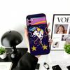 Cute Retro Rainbow Pony Phone Case For Samsung Galaxy A73,A72,A71,A70,A53,A52,A51,Soft Silicone Black Cover