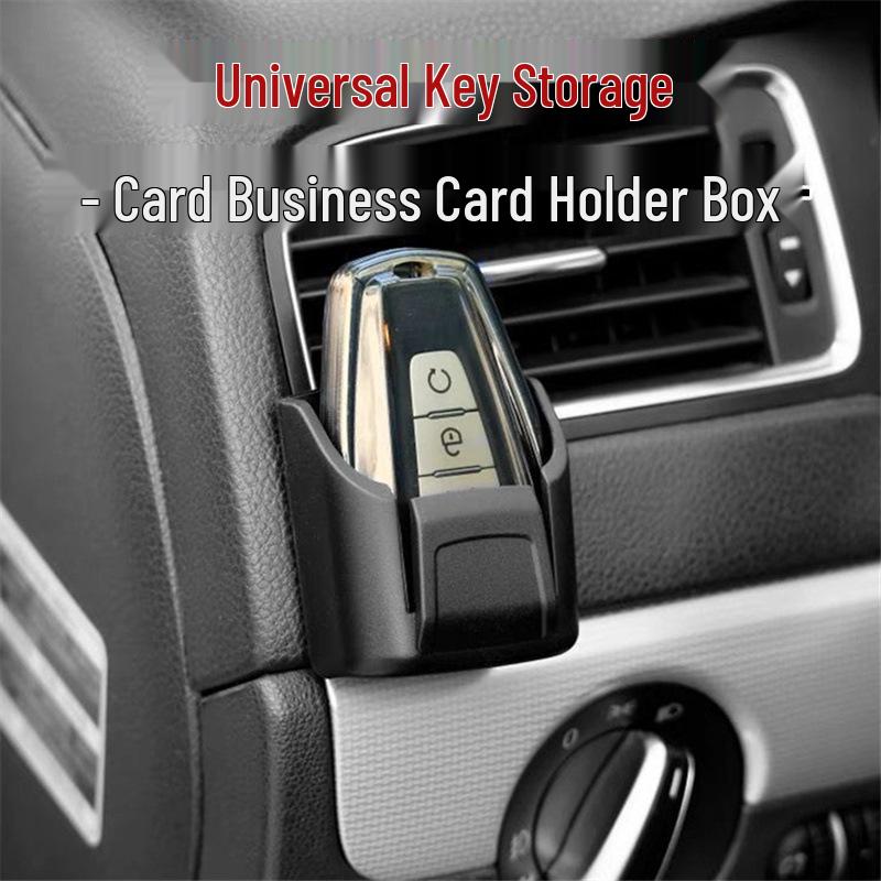 Car Interior Storage Box: Business Card & Small Item Holder