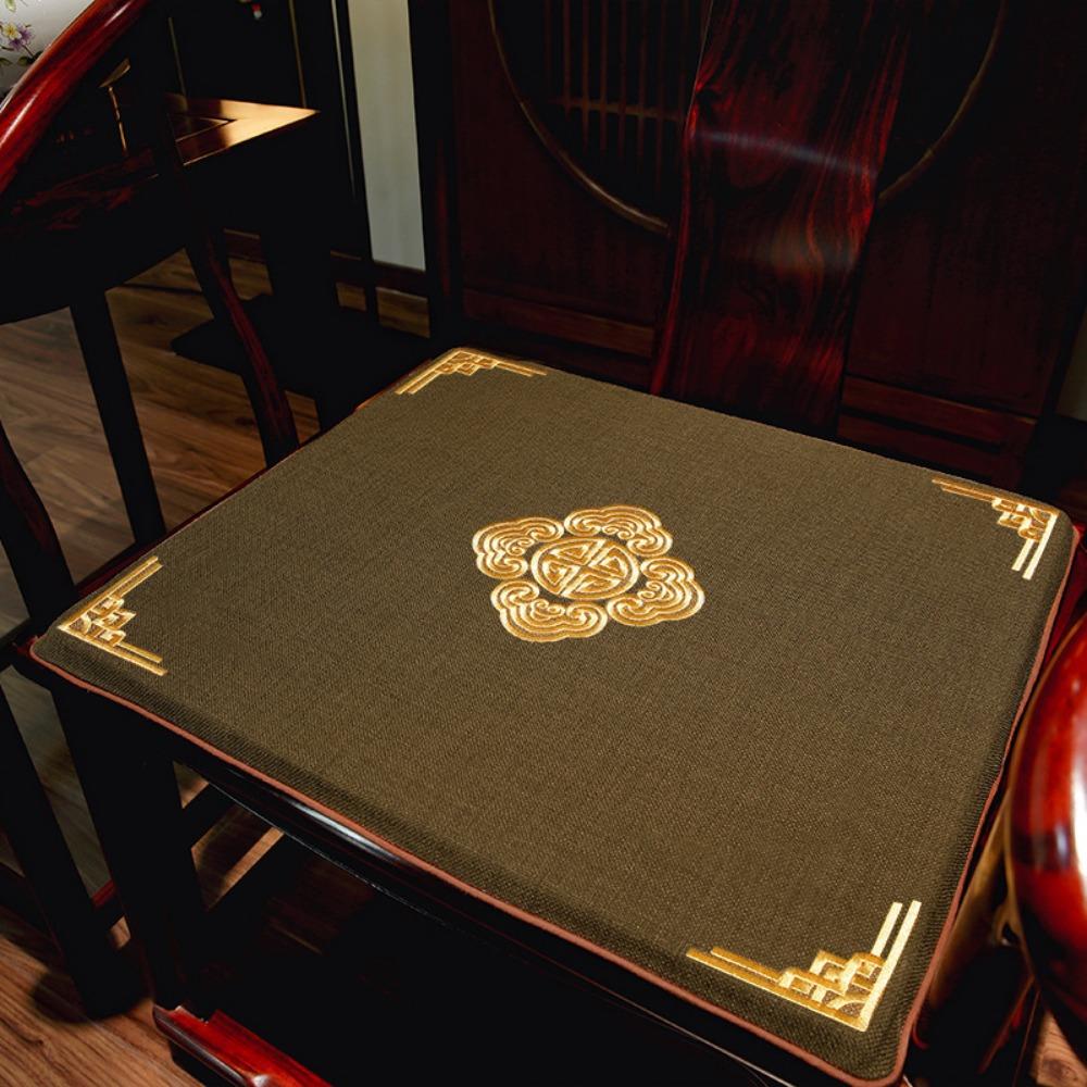 Redwood Sofa Cushion Thickened Seat Pad for Chinese Dining Chair Solid Wood Furniture Armchair