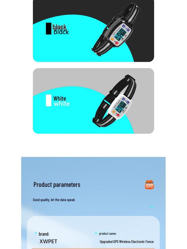 Cross-Border GPS Dog Fence & Training Device - Waterproof Anti-Barking Shock Collar