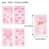 10Pcs Pink Bow Notebook Mini Spiral Notepad For Office, School, Birthday Party Gift, Portable Diary Journal