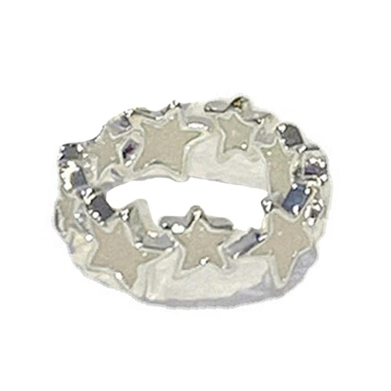 

Pentagram-Finger Ring Adjustable Pink White-Star-Open Ring Cute Sweet Cool Jewelry Fashion Star Ring Valentines Day Gift 1
