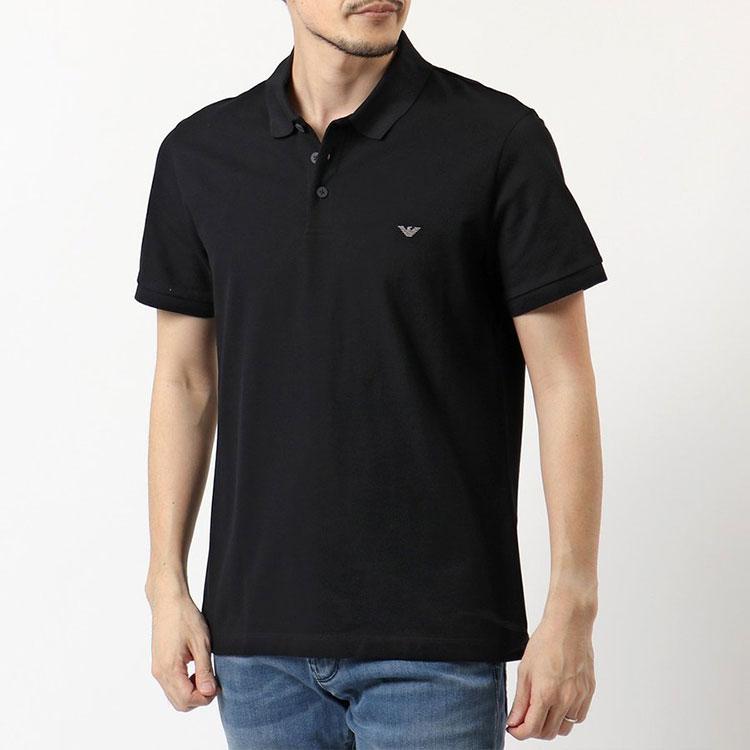 Emporio Armani Polo Shirts Men's Black Moderate 8N1F60-1JX7Z-0999