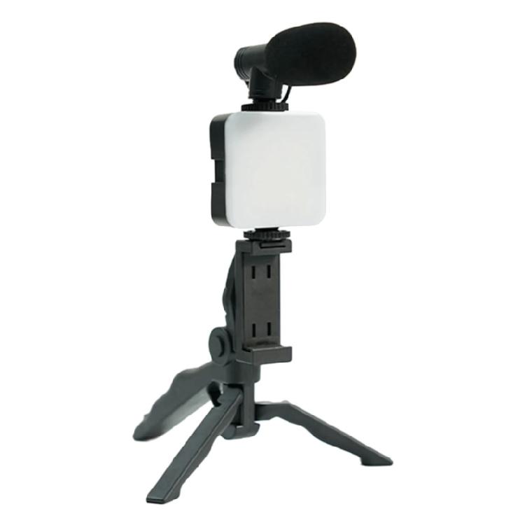 

Essential Phone Vlog Kit with Adjustable Tripod LED Light and Directional Microphone for Content Creators 1
