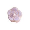 Hair Claw with High-Elastic Spring Camellia Design Hair Clip with Imitation Pearl Decor