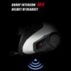 BT Motorcycle Helmet Intercom Water Proof Moto Intercom Headset Replacement for Outdoor Black