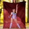 1pc Taylor Swift1 Theme Blanket - Digital Print, Polyester, Cozy for All Seasons, Perfect for Outdoor, Camping, and Travel
