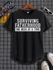 Surviving Fatherhood T-Shirt, Father's Day Shirt, One Beer At A Time Tee Top