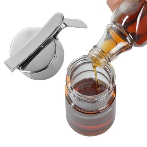 WMF Honey Dispenser, a glass honey container with a spill-resistant design that lets you dispense just the amount of honey you need (W0636646040)