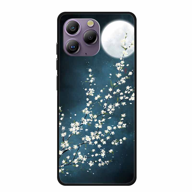 Copertura Morbida Spazio per Custodia Blackview A96 Fiore TPU Gatto Custodie in Silicone per BlackviewA96 Cover Shell Amorevole Antiurto