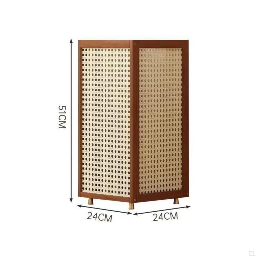 Rattan Regenschirm Holzfarben Aufbewahrungsregal Belüftet für neben der Tür