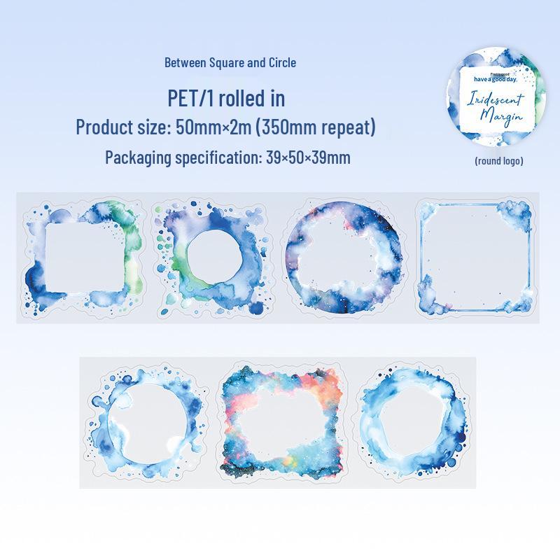 Baroque Floral Die-Cut PET Tape: Retro Journal Sticker Series