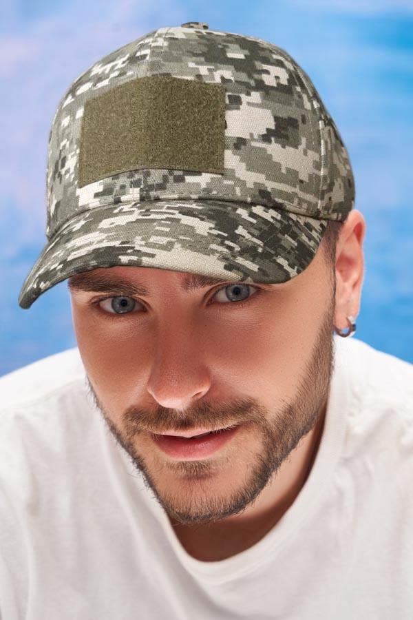 

Шестиклінна бейсболка з велкро Braxton піксель 56-60 56-60