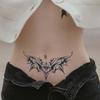 1pc Charming Tattoo Stickers Waterproof Lasting One To Two Weeks For Girls Y Chest Back Waist Non-Reflective Thorn Cyan