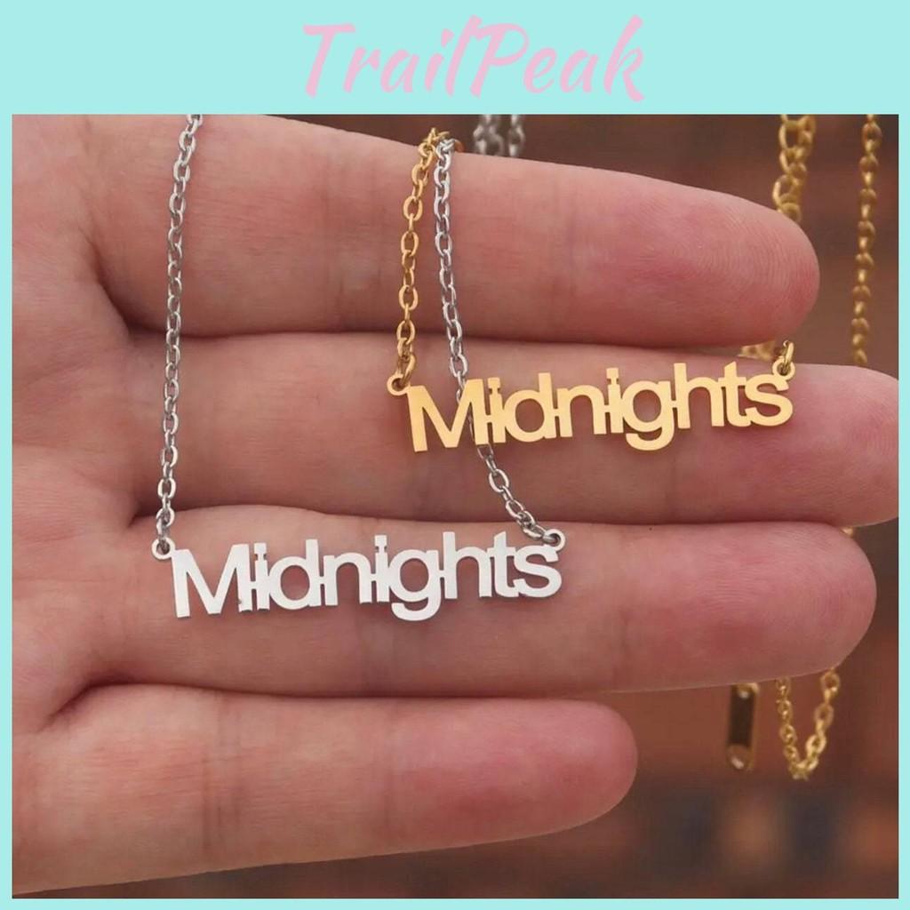 Digital Taylor Swift Signature Stainless Steel Necklace Pendant Fashion Letter