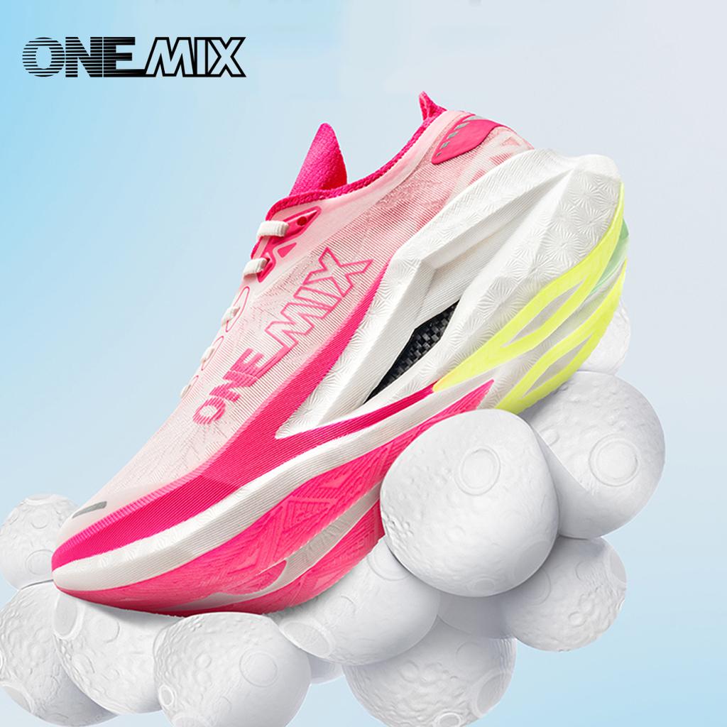 ONEMIX 2025 Full Palm Carbon Board Plate Marathon Running Shoe Pro Stable Support For Shock-absorbing Ultralight Bounce Sneakers
