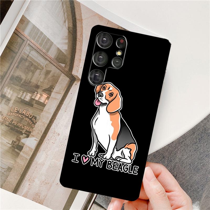 Cartoon Beagle Hund Handyhülle Für Samsung Galaxy S24 Ultra S9 S10 S20 S21 S22 S23 Plus S24 FE S25 Ultra Cover