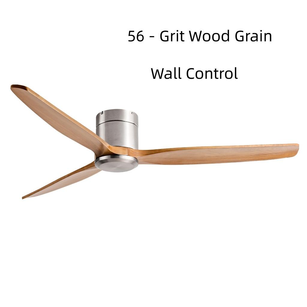 42-60" Modern Whisper-Quiet Villa Hotel Decoration Fan Commercial Ceiling Fan Style Solid Wood Blades Electric Fan
