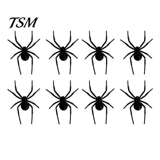 Scary Fake Spider 1/4/8Pcs 3D Refrigerator Magnet for Halloween, Black Decorations Magnetic Decoration, Halloween Prank Props, Party Favors