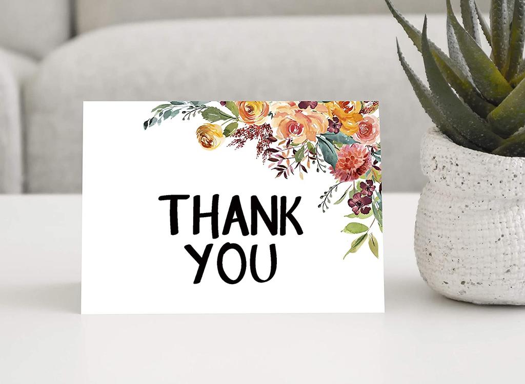 Drága szuvenír babazuhany köszönőlevelek Hajtogatott üres üdvözlőlap fehér borítékokkal - 36