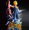 33cm Cs Vegetto Vs Buu Model Dragon Ball  Action Figure Super Saiyan Pvc Statue Doll Collection Desktop Ornament Kids Toys Gifts