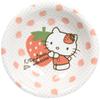 Kanesho Touki Sanrio Strawberry Kitty Mini Curry 17cm 302534 "Hello Kitty" Plate, Diameter, White,