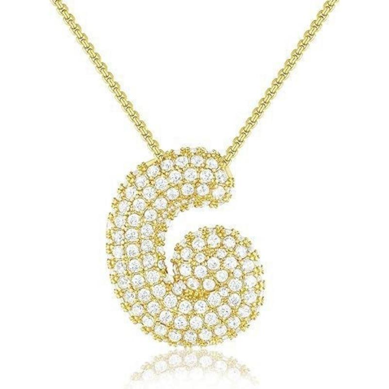 Ladies' Diamond Metal Necklace, Heavy Craftsmanship Premium Design Initial Necklace, Gift for Women, Holiday Present, Party Jewelry.