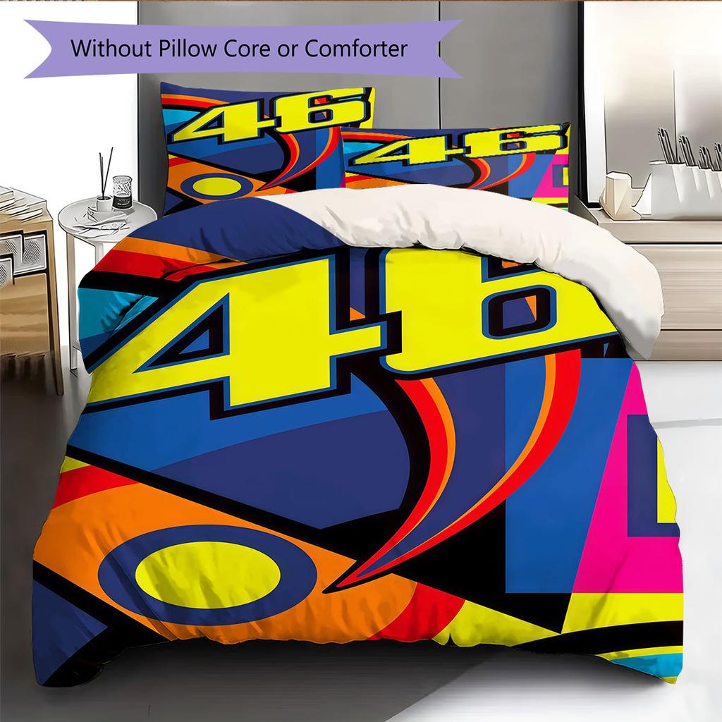 Rossi Oath Bedding Quilt Set Quilt Cover Pillowcase Home Decoration Birthday Gift (1 * Duvet Cover + 2 * Pillowcase, Without Core)