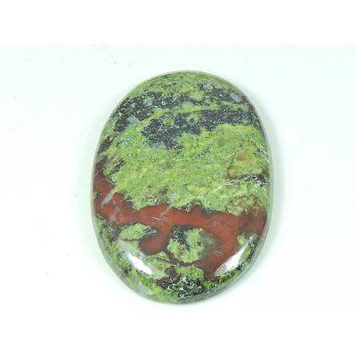 33X48X07 MM Natürlicher Drachenjaspis Ovale Form Cabochon Loser Edelstein 104 Karat. SY-483